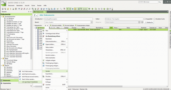 signotec signoSign/2 DATEVconnect Plug-In Screenshot