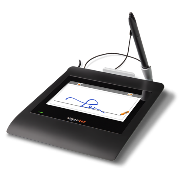 signotec Gamma Pad mit Unterschrift