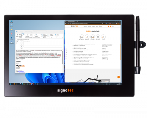 signtoec Kronos Pen Display Frontansicht